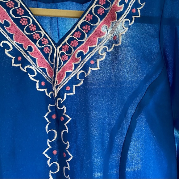 Vintage India Embroidered Tunic Midi Dress - Picture 11 of 11